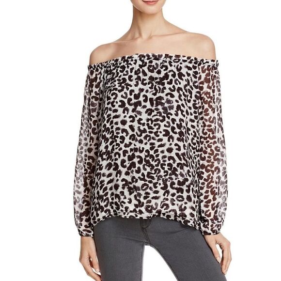 New! Sanctuary Chantel Leopard Top Sz S - Picture 2 of 7